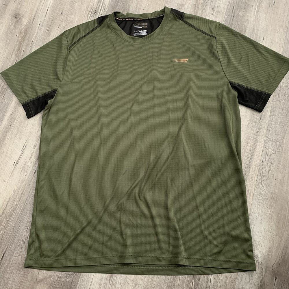 Copper Fit Shirt Men's XL Gray T-Shirt Stretch Live Limitless Compression